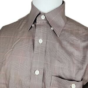 Vintage Orvis Shirt Mens Medium Brown Button Up Camp Outdoors Fish Cotton